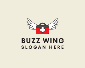 Flying Doctor Medical Wings logo design