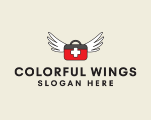 Flying Doctor Medical Wings logo design