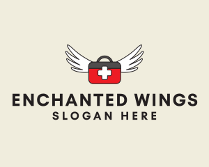Flying Doctor Medical Wings logo design