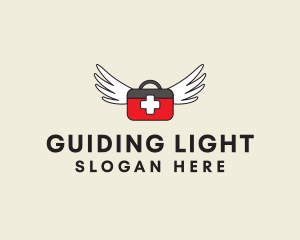 Flying Doctor Medical Wings logo design