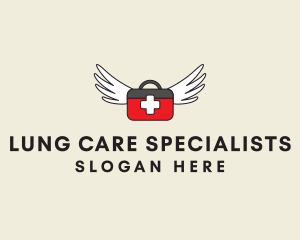 Flying Doctor Medical Wings logo design