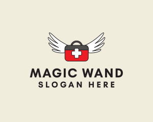 Flying Doctor Medical Wings logo design