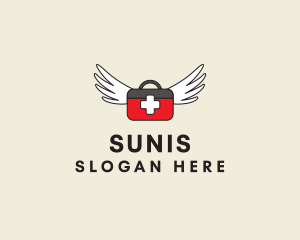 Flying Doctor Medical Wings logo design