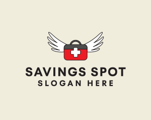 Flying Doctor Medical Wings logo design