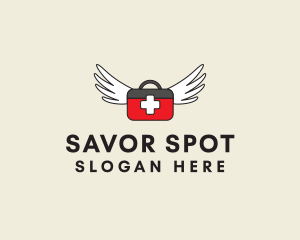 Flying Doctor Medical Wings logo design