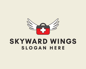 Flying Doctor Medical Wings logo design