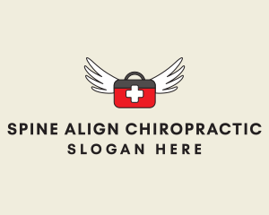 Flying Doctor Medical Wings logo design