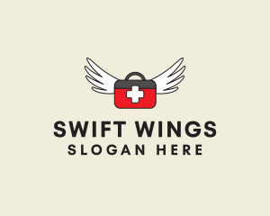 Flying Doctor Medical Wings logo design