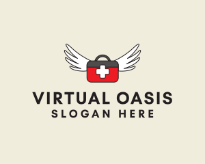 Flying Doctor Medical Wings logo design