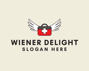 Flying Doctor Medical Wings logo design