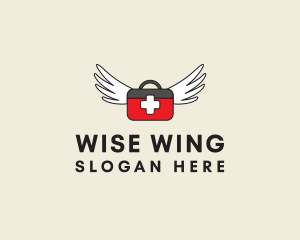 Flying Doctor Medical Wings logo design