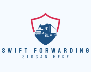 Trucking Shield Transport logo design