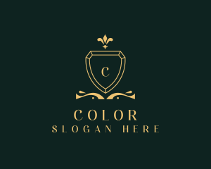 Golden - Royal Shield College logo design