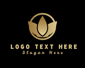 Gold - Lotus Flower Wellness logo design