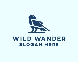 Geometric Bird Animal logo design