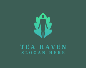 Leaf Yoga Wellness logo design