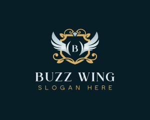 Royal Wings Shield logo design