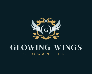 Royal Wings Shield logo design