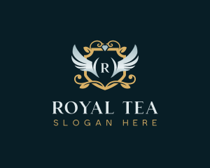 Royal Wings Shield logo design