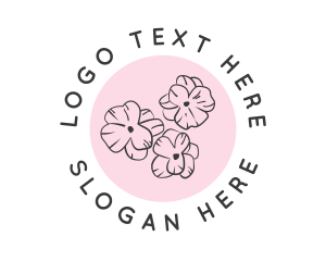 Botany - Beauty Cherry Blossom Flower logo design