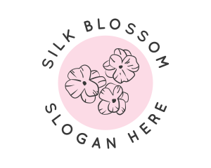 Beauty Cherry Blossom Flower logo design