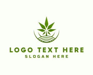 Cannabis - Cannabis Farm Hill logo design