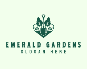 Gardener Planting Shovel logo design