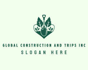 Landscaper - Gardener Planting Shovel logo design