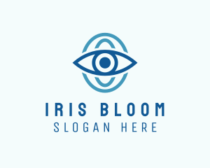Iris - Optical Eye Letter O logo design