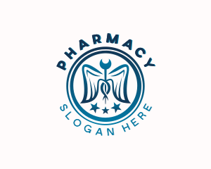 Pharmacy Medical Caduceus logo design