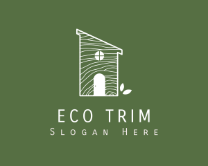 Natural Wood Eco House  logo design