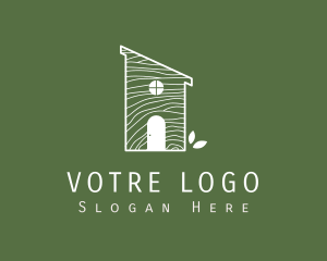 Natural Wood Eco House  logo design