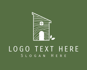 Leaf - Natural Wood Eco House logo design