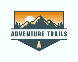 Trekking - Mountaineer Trekking Hiking logo design