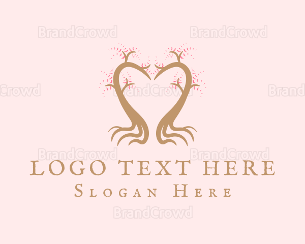 Pink Tree Heart Logo