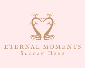 Celebrant - Pink Tree Heart logo design