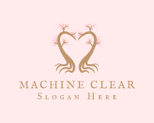 Wedding - Pink Tree Heart logo design