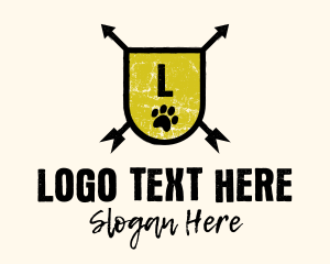 Grunge - Grunge Adventure Crest Letter logo design