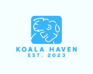 Cute Icon Koala logo design