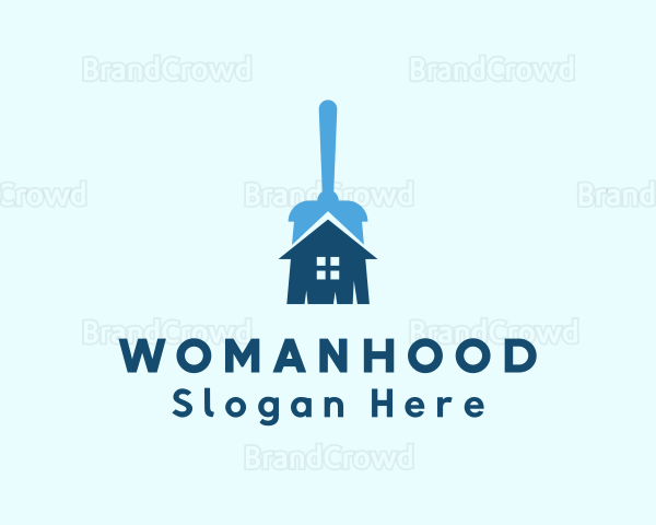 Home Cleaning Mop Logo