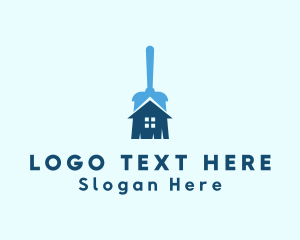 Clean - Home Cleaning Mop logo design