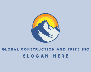 Trip - Sunrise Mountain Adventure logo design