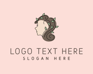 Vegan - Natural Beauty Leaves logo design