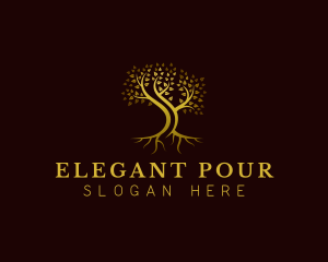 Elegant Eco Tree  logo design