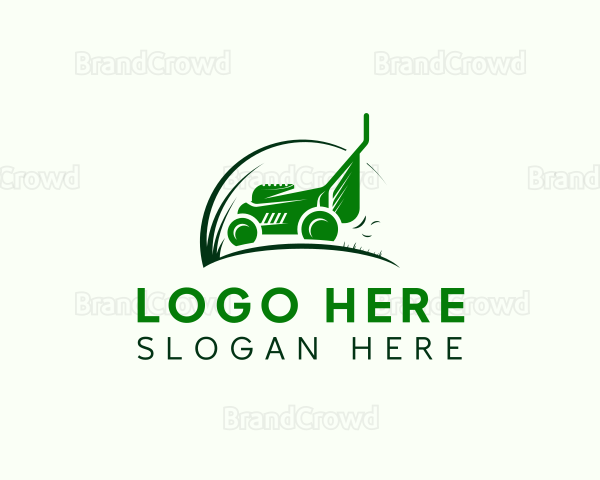 Lawn Grass Cutter Logo