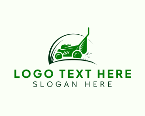 Environment - Lawn Grass Cutter logo design