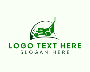 Lawn Grass Cutter Logo