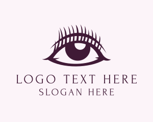 Beauty Vlogger - Beautiful Eyelash Extension logo design