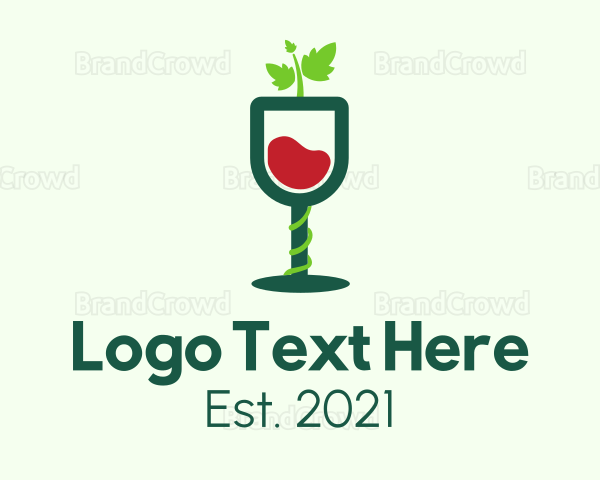 Wine Glass Vines Logo