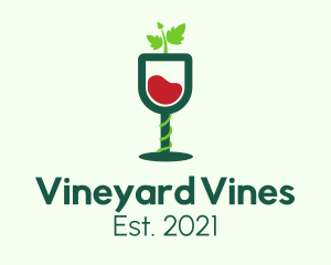 Wine Glass Vines logo design